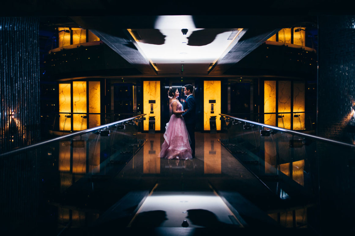 Bride & groom at their reception, Indian wedding photography, couple shoot