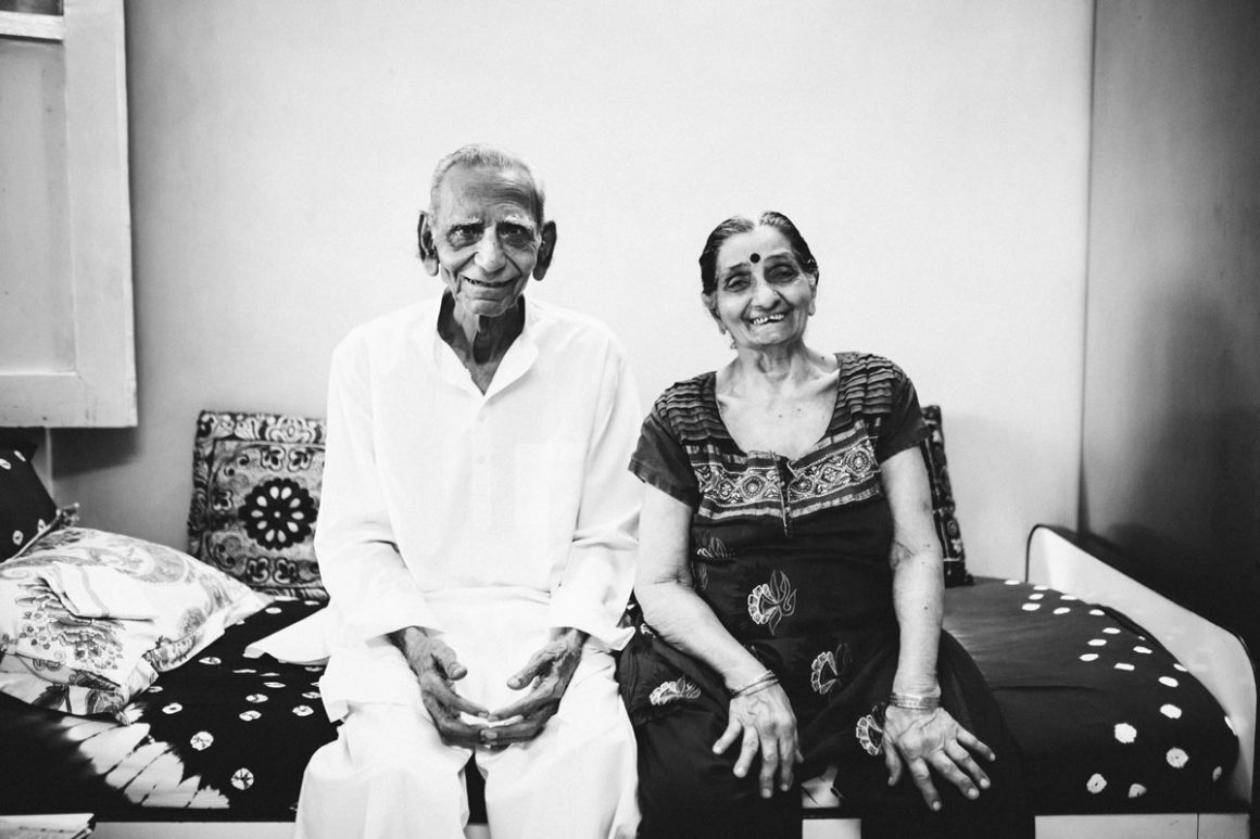 Couple portraits in mono chrome, Black and white